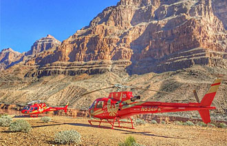 Flyg till Grand Canyon och åt pantonbåt